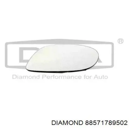 88571789502 Diamond/DPA зеркальный элемент зеркала заднего вида правого