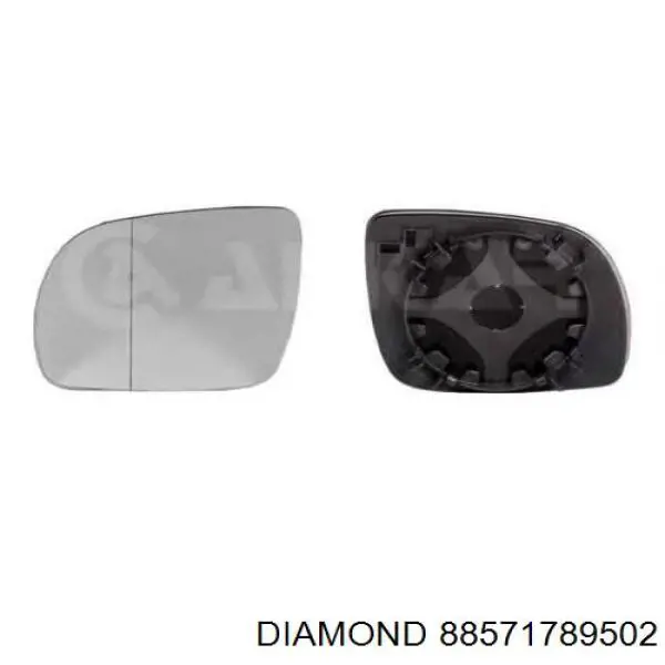 Стекло правого зеркала заднего вида 88571789502 Diamond/DPA