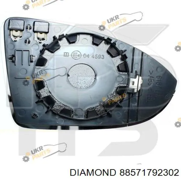 Стекло левого зеркала заднего вида 3857073 Autotechteile