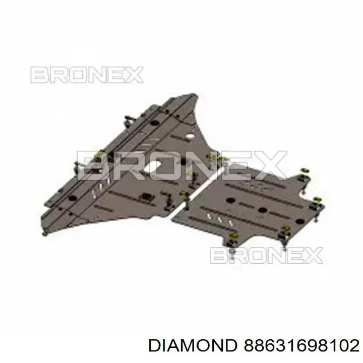 Защита моторного отсека Diamond/DPA 88631698102 цена, от 26.57 USD