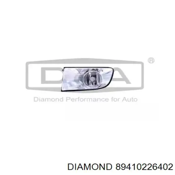 Фара противотуманная левая DIAMOND 89410226402