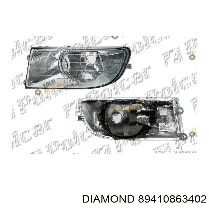 Фара противотуманная, левая Diamond/DPA 89410863402 цена, от 19.93 USD