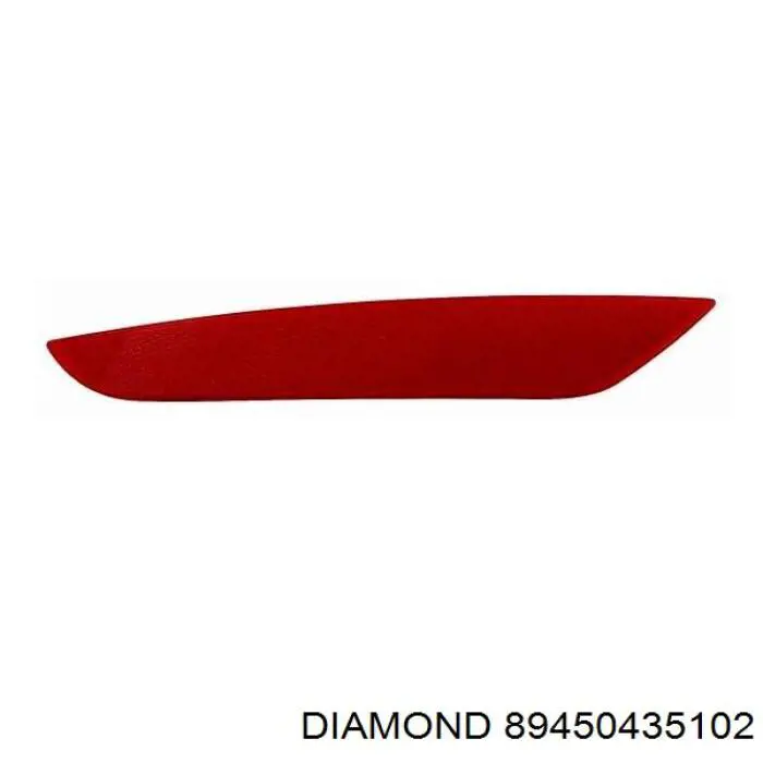 Катафот (отражатель) переднего бампера правый Diamond/DPA 89450435102