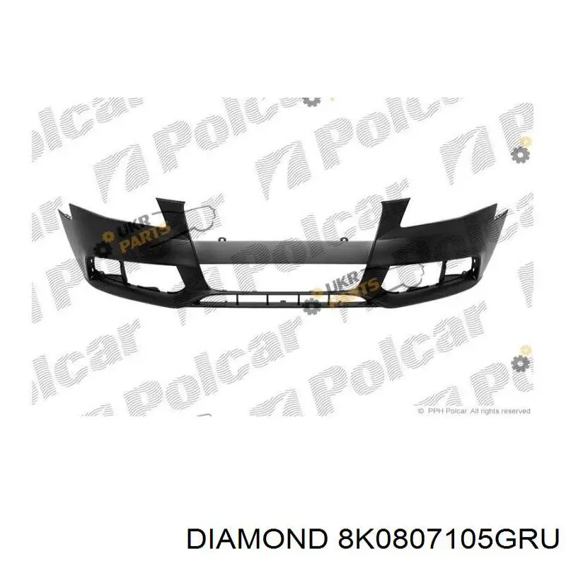 Передний бампер 8K0807105GRU Diamond/DPA