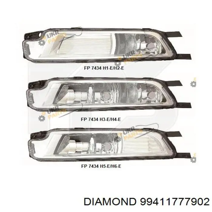 99411777902 Diamond/DPA luzes de nevoeiro direitas