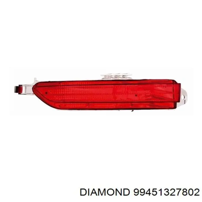 99451327802 Diamond/DPA lanterna de nevoeiro traseira esquerda