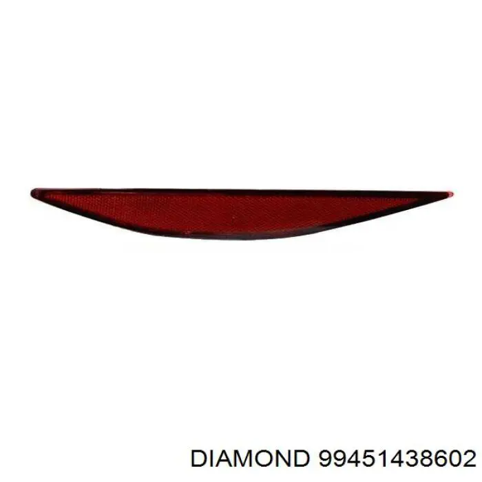Левый отражатель заднего бампера 5G0945105 Diamond/DPA