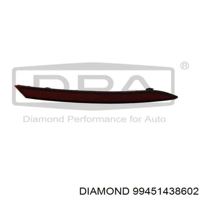 Левый отражатель заднего бампера Diamond/DPA 99451438602 цена, от 6.48 USD