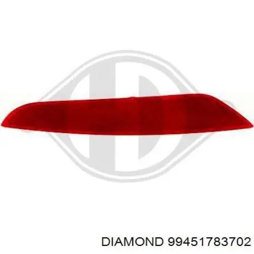 99451783702 Diamond/DPA Левый катафот бампера