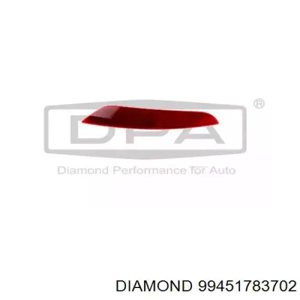 Левый отражатель заднего бампера Diamond/DPA 99451783702 цена, от 6.51 USD