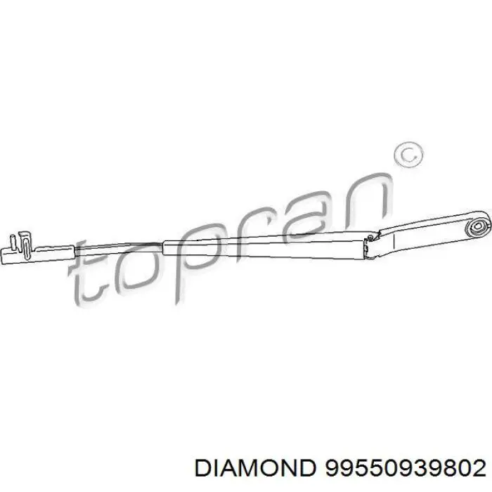 Рычаг-поводок стеклоочистителя лобового стекла DIAMOND 99550939802