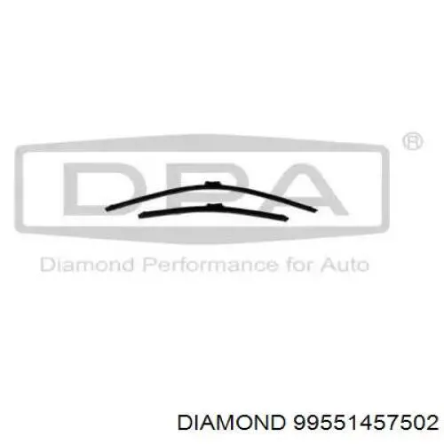 99551457502 Diamond/DPA щетка-дворник лобового стекла водительская
