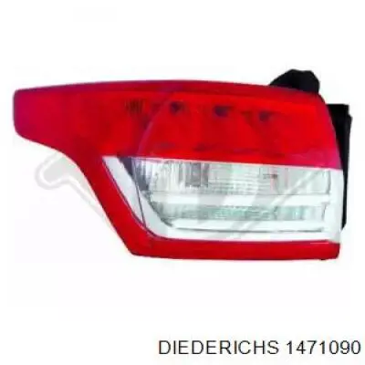 DV4513404AF Ford lanterna traseira direita externa