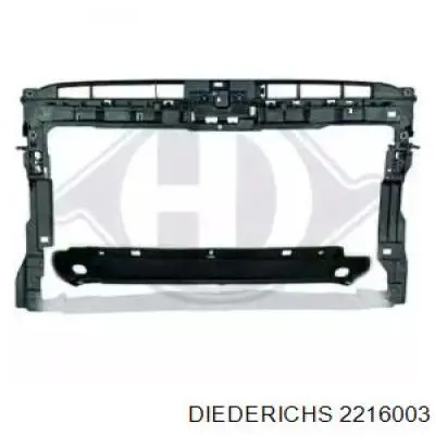 2216003 Diederichs suporte do radiador montado (painel de montagem de fixação das luzes)