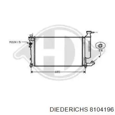 Radiador de esfriamento de motor Renault 21  B48