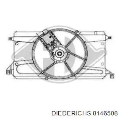 Диффузор вентилятора в сборе с мотором и крыльчаткой 8146508 Diederichs