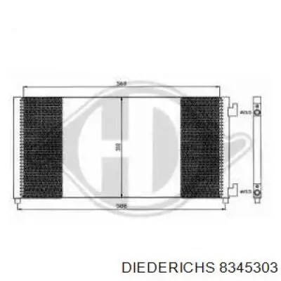 Радиатор кондиционера 8345303 Diederichs