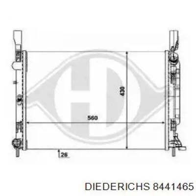 Радиатор 8441465 Diederichs