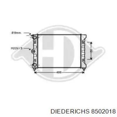 Радиатор 8502018 Diederichs