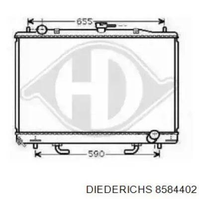 Радиатор 8584402 Diederichs