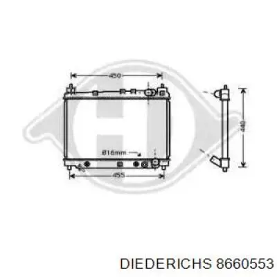 Радиатор 8660553 Diederichs