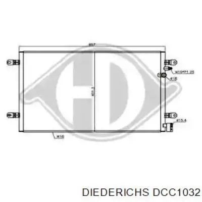 Радиатор кондиционера DCC1032 Diederichs