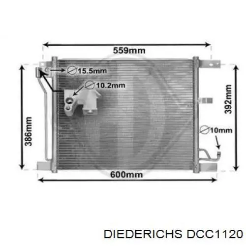 DCC1120 Diederichs радиатор кондиционера
