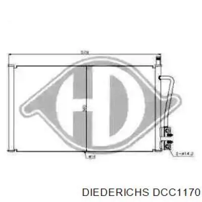 Радиатор кондиционера DCC1170 Diederichs