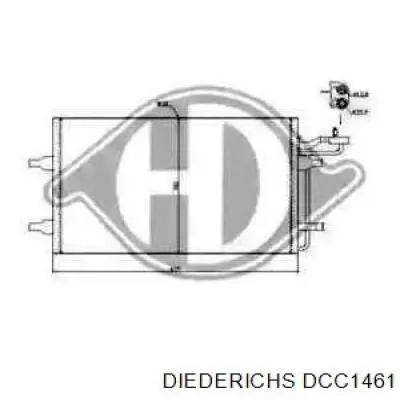 Радиатор кондиционера DCC1461 Diederichs