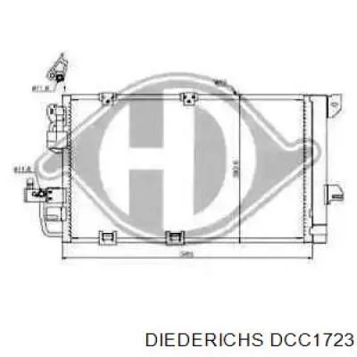 Радиатор кондиционера DCC1723 Diederichs