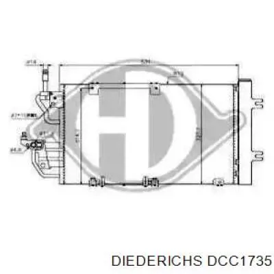 DCC1735 Diederichs радиатор кондиционера