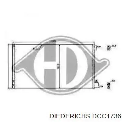 Радиатор кондиционера DCC1736 Diederichs