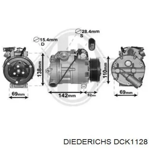 DCK1128 Diederichs компрессор кондиционера