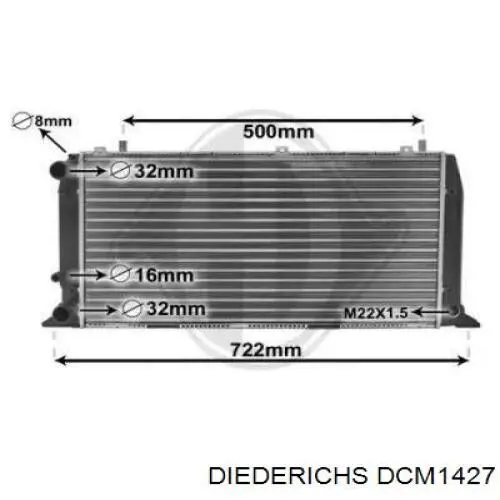 Радиатор DCM1427 Diederichs