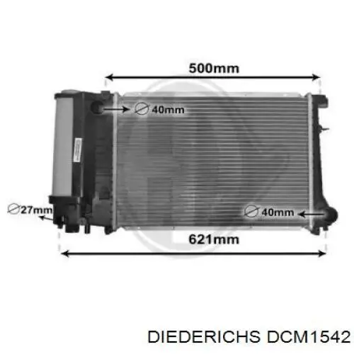 Радиатор DCM1542 Diederichs