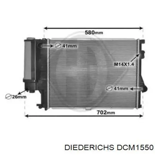 Радиатор DCM1550 Diederichs