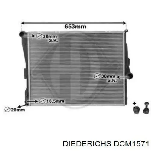 Радиатор DCM1571 Diederichs