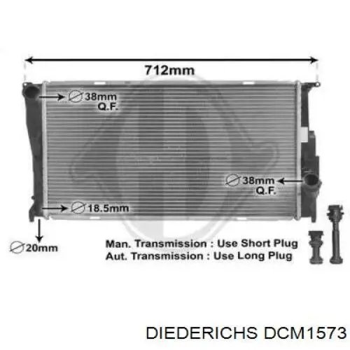 Радиатор DCM1573 Diederichs