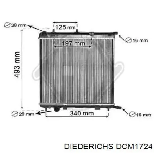 Радиатор DCM1724 Diederichs