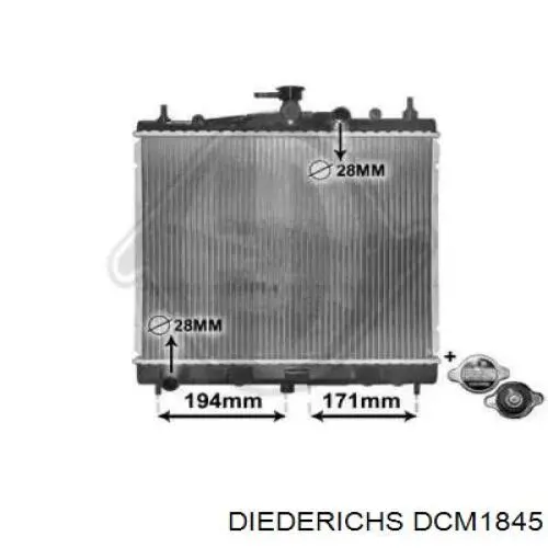 Радиатор DCM1845 Diederichs