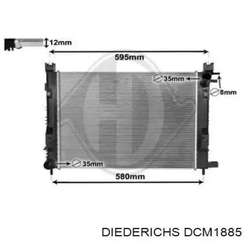 Радиатор DCM1885 Diederichs