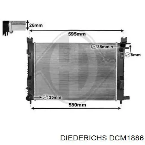 Радиатор DCM1886 Diederichs