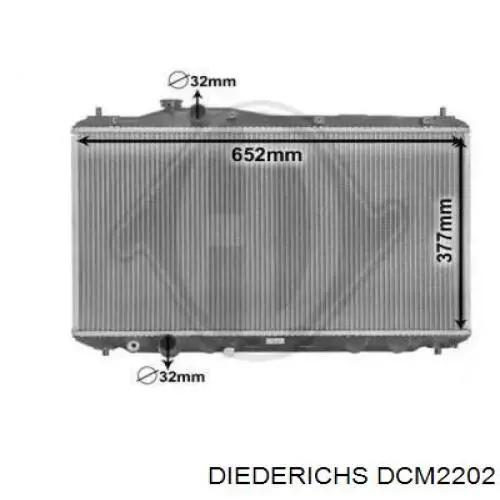 Радиатор DCM2202 Diederichs