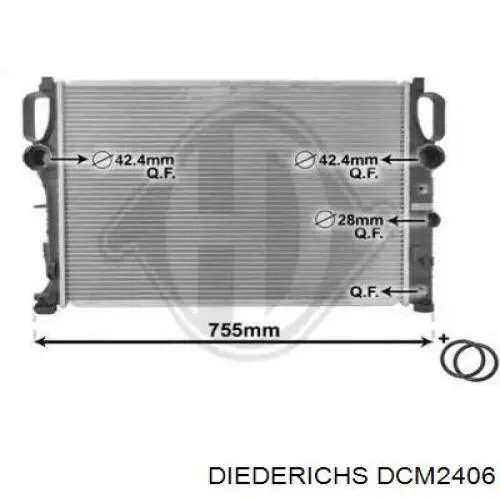 Радиатор DCM2406 Diederichs