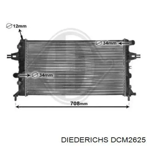 Радиатор DCM2625 Diederichs