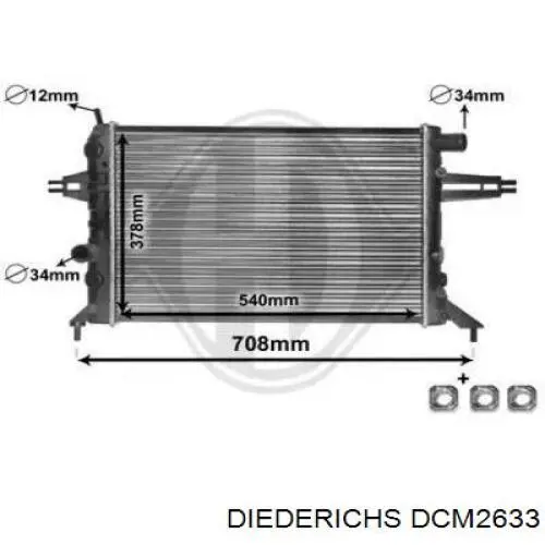 Радиатор DCM2633 Diederichs