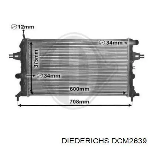 Радиатор DCM2639 Diederichs