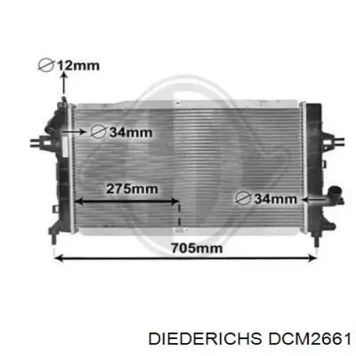 Радиатор DCM2661 Diederichs