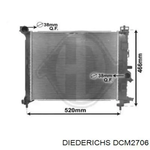 Радиатор DCM2706 Diederichs