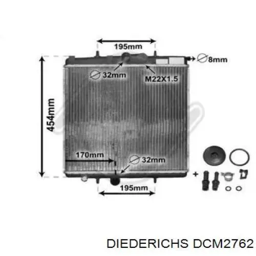 Радиатор DCM2762 Diederichs